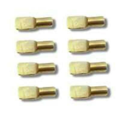 6pk Prime Line U 9335 Shelf Support Peg  Brass