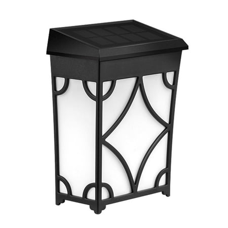 Lights Outdoor Garden  Solar Powered Wall Lights Water for Deck  Fence  Patio  Yard and Driveway Path  Warm Yellow/Color Changing