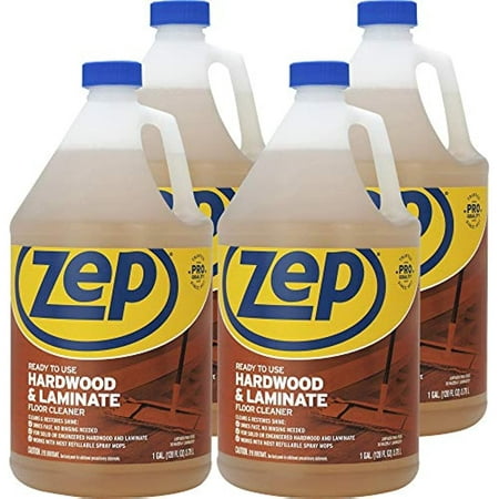 Zep Hardwood & Laminate Floor Cleaner  Brown  128 Fl Oz (Pack of 4) (Zuhlf128ct)