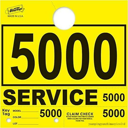 Service Dispatch Mbers 78 Sle Mirror Hang S Mbered (Yellow  5000-5999)