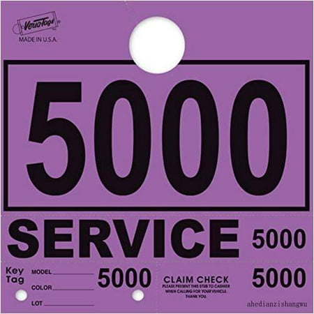 Service Dispatch Mbers 78 Sle Mirror Hang S Mbered (Purple  5000-5999)
