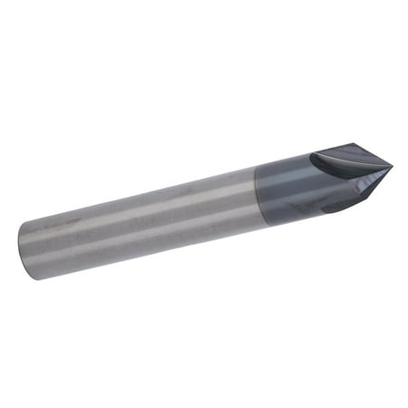 3 Flute Chamfer End Mill  90° Milling Cutter Bit Chamfering Milling Cutter Professional Durable Simple to Operate for Industrial Supplies D12 X 90° 