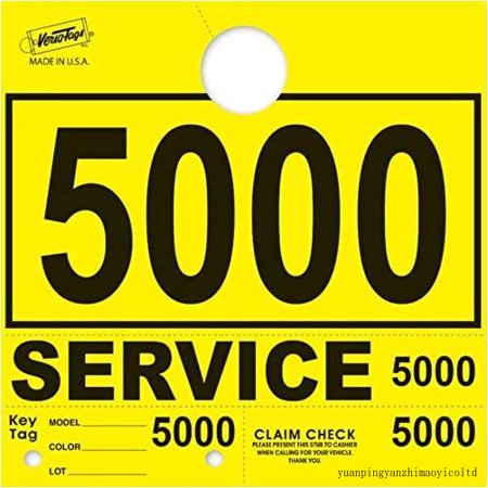 Service Dispatch Mbers 78 Sle Mirror Hang S Mbered (Yellow  5000-5999)