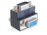 Delock Adapter VGA Stecker / Buchse 270° Gewinkelt - VGA 15 Pin Stecker - VGA 15 Pin Buchse (65290)