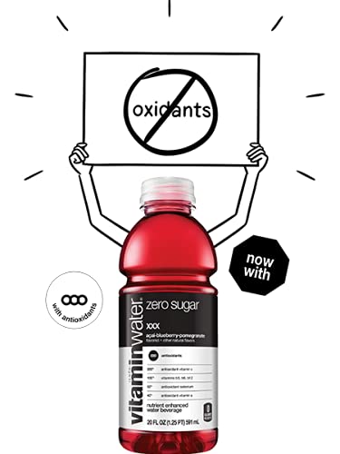 Vitamin Water ZERO Sugar - XXX Acai-Blueberry-Pomegranate | 20 Fl Oz Bottles, Nutrient Enhanced Flavored Water W/ Vitamins, Antioxidants, Electrolytes thumbnail