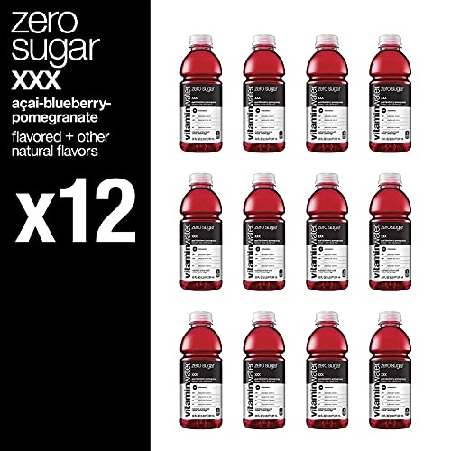 Vitamin Water ZERO Sugar - XXX Acai-Blueberry-Pomegranate | 20 Fl Oz Bottles, Nutrient Enhanced Flavored Water W/ Vitamins, Antioxidants, Electrolytes thumbnail