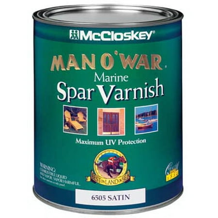 New Man O  War 6505-05 McClosky S Satin Spar Varnish  1 Qt