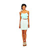 Juniors a. Byer Ruffle Neck Slip Dress Xl, Mint