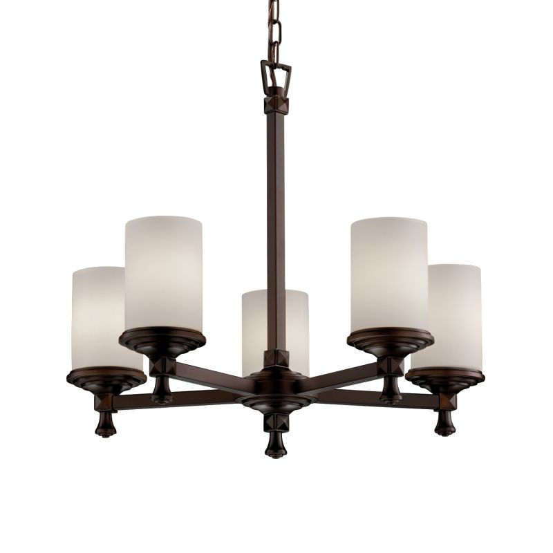 Justice Design Group Fsn-8530-10-opal Fusion 5 Light 1 Tier Chandelier