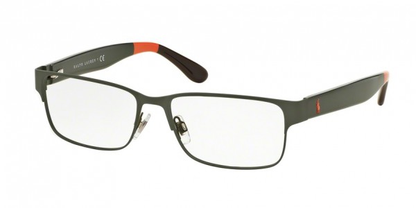 Polo by Ralph Lauren PH1160 Semi Metal/Plastic Eyeglasses, 9306 MATTE OLIVE GREEN (GREEN)