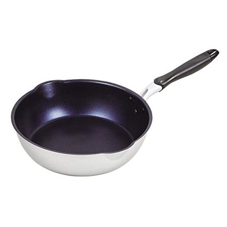 Frying Pan Silver 28cm Diamond Coat IH Correspondence Extra Deep Premium HB-4723