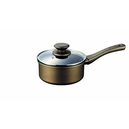 Long Life Mega Stone IH Compatible One-handed Pan with Glass Lid 16cm HB-5509// Treatment