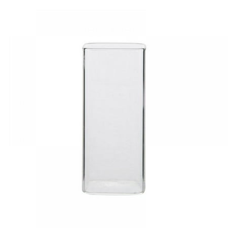 Drinking Glasses 8 Oz  Square Glasses Stemless Elegant Bar Glassware for Water  Juice  Beer  Drinks and Cocktails and Mixed Drinks  Lead-free Square G