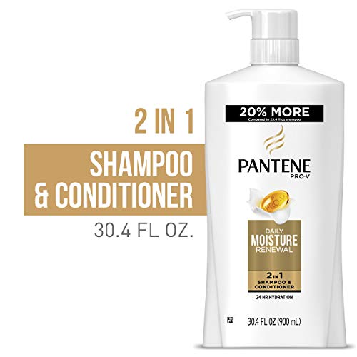 Pantene Pro-V Daily Moisture Renewal 2 in 1 Shampoo & Conditioner, 30.4 Fl Oz thumbnail