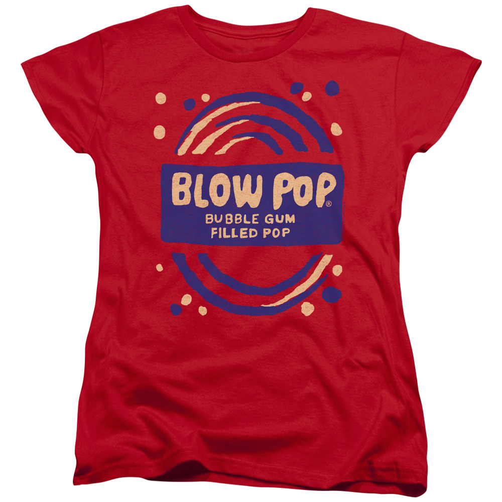 Tootsie Roll Blow Pop Rough Womens Short Sleeve Shirt