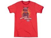 Dubble Bubble Motor Mouth Mens Adult Heather Ringer Shirt