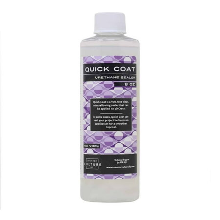 Counter Culture DIY Clear Quick Coat Sealer for Resin Art  8 Oz Bottle