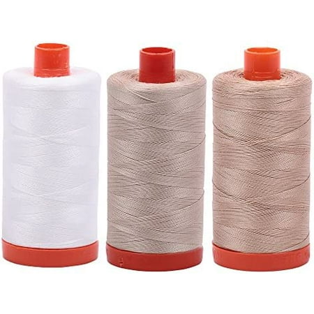 Bundle of 50Wt Egyptian Tton Tead  Lar 1422 Yard Spools  and T Emp Tead Case 12 Spool Caci (3 Spool Bundles  2021 2312 2314)