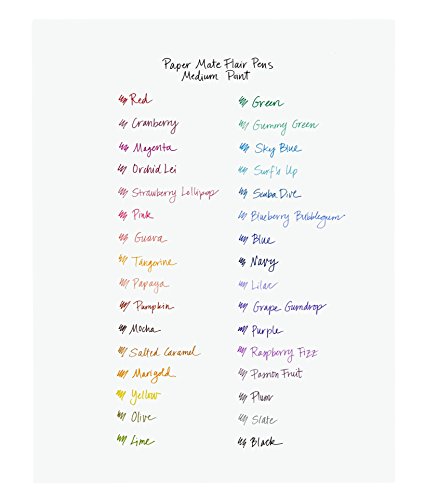 Paper Mate Flair Felt Tip Pens, Medium Point Limited Edition Candy Pop Pack, 0.7mm, Pack of 16 (1979423) thumbnail