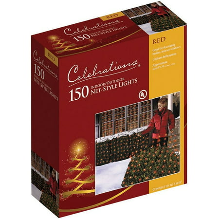Celebrations Celebrations 48953-71 Incandescent Net Light Set  4  L X 6  W