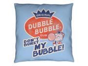 Dubble Bubble Burst Bubble Throw Pillow White 26x26