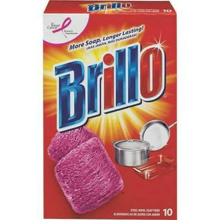 2pk Brillo 23310 Steel Wool Soap Pad  10 Count