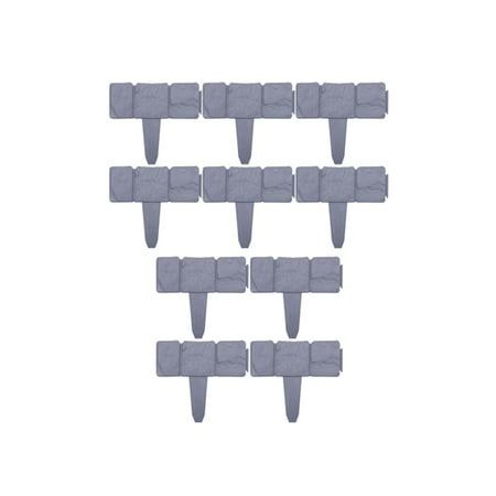 Reusable Garden Edging Border  Yard Landscape Decor  Decorative Edging Water Resistant Fence Border for Walkway Landscaping Patio Path 10 Pieces