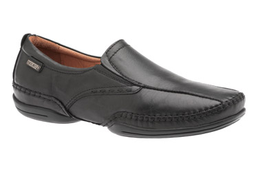 Pikolinos Puerto Rico 03A-6222 Leather Men's Loafers Shoes - Black - Size:UK 8