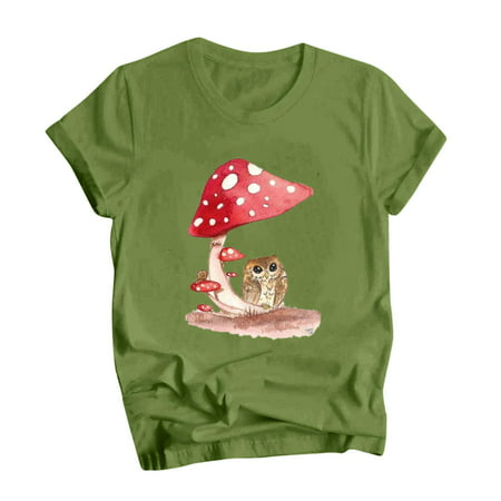 CLZOUD Blouse Top for Women Funny Print T Shirt for Women Cute Grapic Leopard Shirts Family Blouse Gifts Tops Tee L