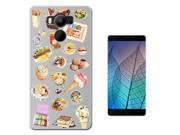 Elephone P9000 Gel Silicone Case Protection Cover C0275 - Collage Food Ice Cream Cupcake Doughnut Macaroon Waffle Peanut Butter