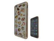 iPhone 6 6s 4.7''  Gel Silicone Case All Edges Protection Cover C0275 - Collage Food Ice Cream Cupcake Doughnut Mcaroon Waffle Peanut Butter