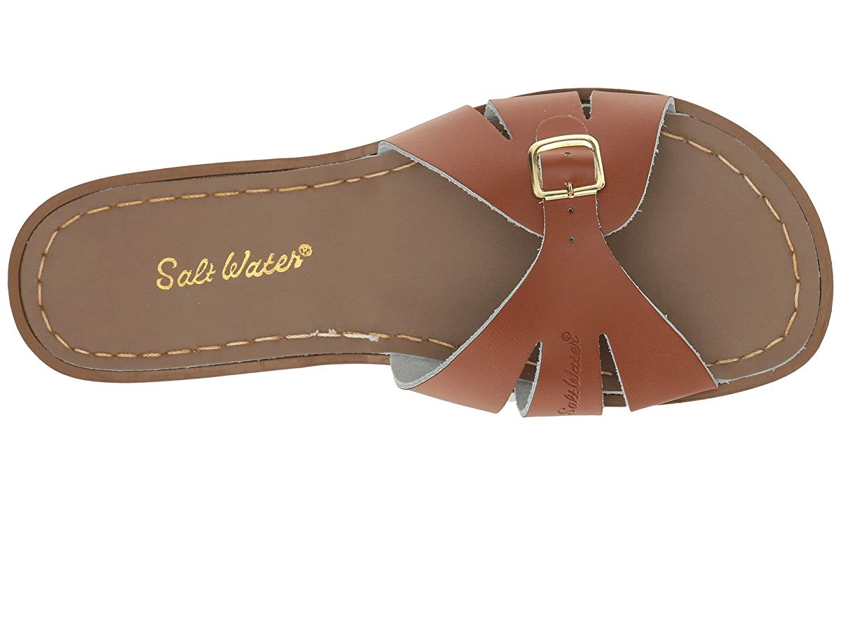 Salt Water Sandal by Hoy Shoes Classic Slide (Big Kid/Adult) (Tan) Girls Shoes