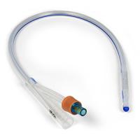 Dynarex Silicone Foley Catheter, 2-way Standard, 14FR / 5-10cc, 10/pkg