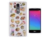 Lg Spirit 4g Lte H440n Gel Silicone Case All Edges Protection Cover C0275 - Collage Food Ice Cream Cupcake Doughnut Mcaroon Waffle Peanut Butter