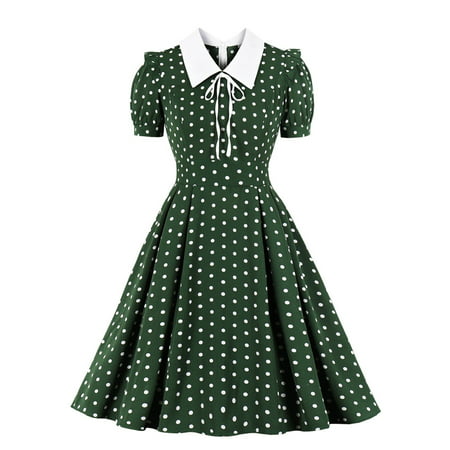 GWAABD Dress for Women with Sleeves Carnevale New Women Black Embroidery Stitching Temperament Swing Retro Autumn Short Sleeve Mesh Club Dresses