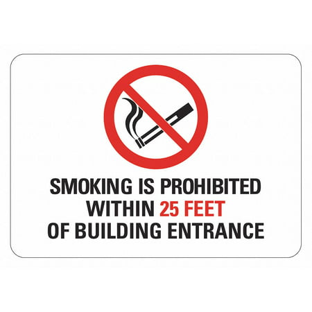 Lyle No Smoking Sign 7inx10in Non-PVC Polymer LCU1-0036-ED_10x7