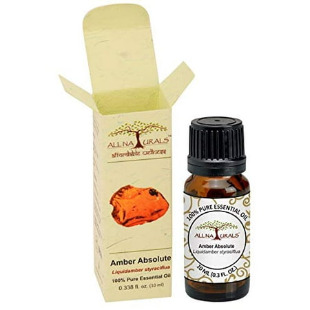 All Naturals Amber Absolute Essential Oil (Himachal) 100% Pure  Exotic  Sweet  Musky Aroma for Natural Perfumes  Massage Oils  Attars  DIY Skincare & 