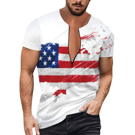 Kpoplk Tees for Men T-Shirts Summer Short Sleeve Fashion Graphic Shirts Classic Fit Crew T Shirts Shirts for Men(White L)