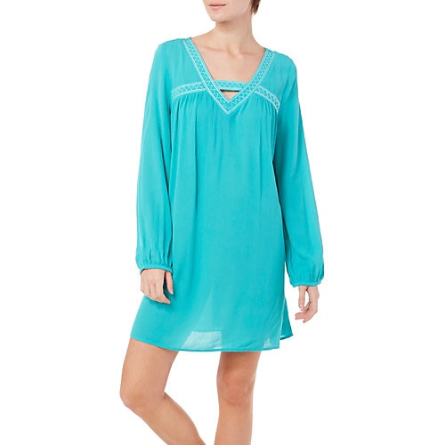 Bailey Blue Juniors Peasant Shift Dress-x-large,mint