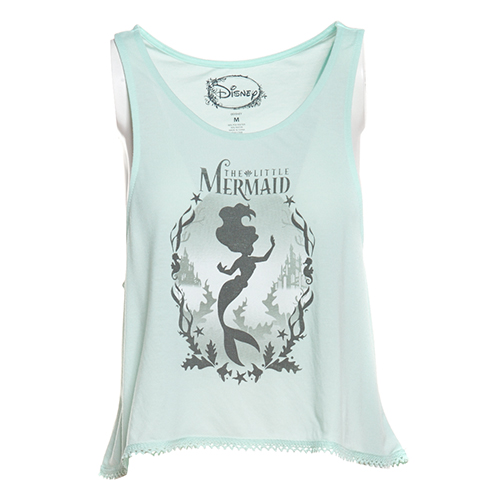 Juniors Disney Little Mermaid Ariel Tank L, Mint
