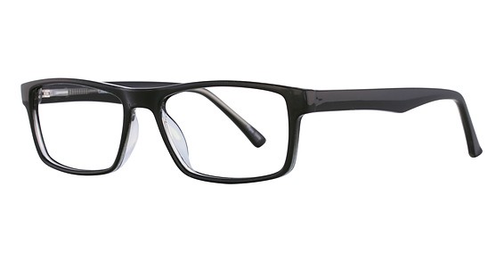 Enhance 3943 Plastic Eyeglasses, Black Fade