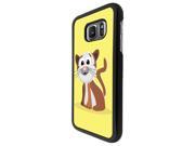 Samsung Galaxy S7 Edge G935 Coque Fashion Trend Case Coque Protection Cover Plastique Et MÃ©tal - Black 1136 - Cat Animal Drawing Yellow