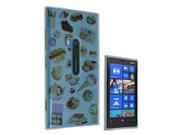 Nokia Lumia 9200 Gel Silicone Case All Edges Protection Cover C0275 - Collage Food Ice Cream Cupcake Doughnut Mcaroon Waffle Peanut Butter