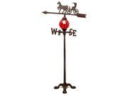 Cast Iron Horse & Carriage Weathervane-0184s-0036
