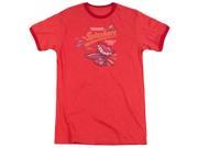 Dubble Bubble Distress Logo Mens Adult Heather Ringer Shirt