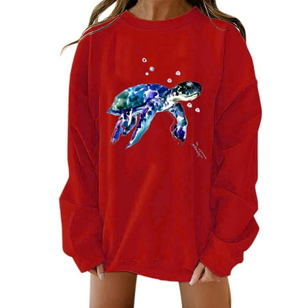 GWAABD Sweatshirts Womens Hoodless Fit Full Zip Sweatshirt Crewneck Loose Hooded Casual Long Sleeve Pullover Tops