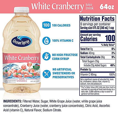 Ocean Spray® 100% Juice Cranberry Elderberry Juice Blend  64 Fl Oz Bottle thumbnail