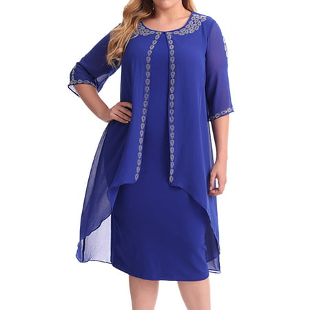 GWAABD Mothers Day Dresses for Women for Women Skirt Minimalist Plus Size Women S Club Clothing with Fashion Printing