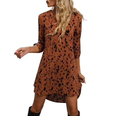 GWAABD Victorian Dress Women Summer Dress V Neck 2023 Short Sleeve Casual Dress Printed V Neck Casual Dress Beach Summer Dress