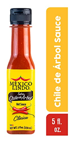 Mexico Lindo Chile De Arbol Hot Sauce Ingredients | 12,190 Scoville Level | Classic Flavor | 5 Fl Oz Bottles (Pack of 2) thumbnail